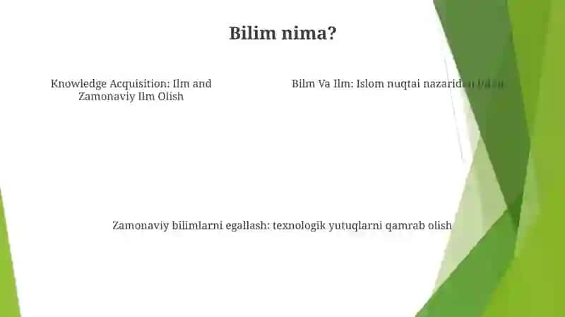 Bilm Va Ilm. Zamonaviy Ilm Olish 4