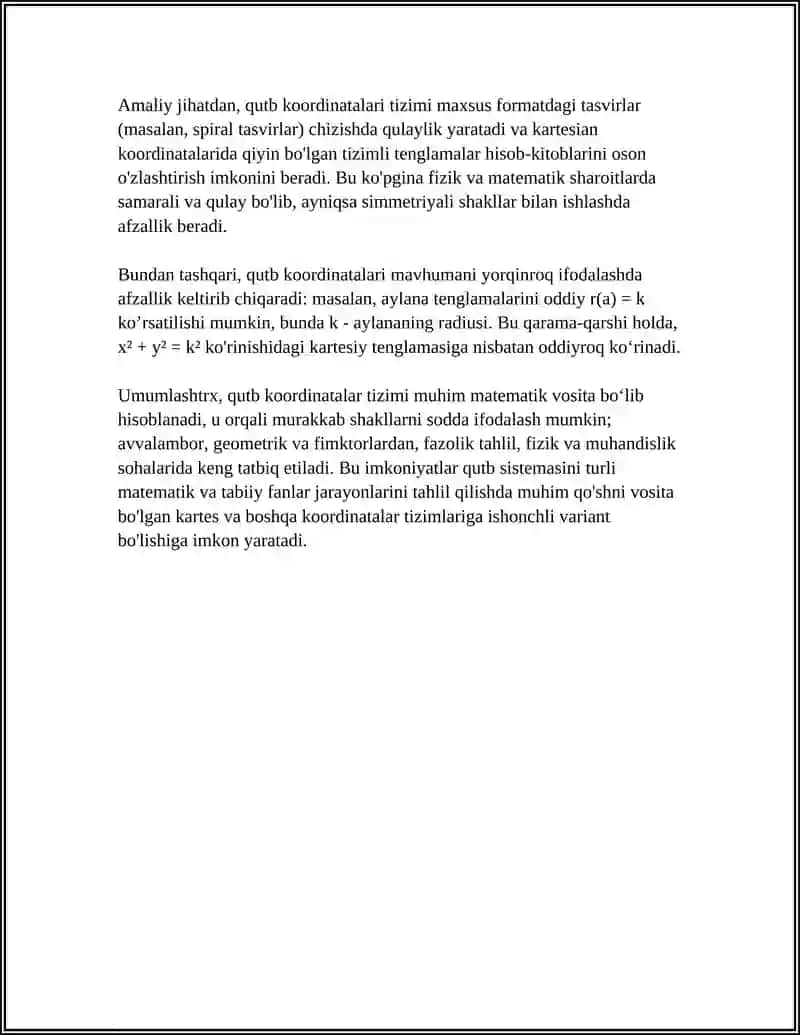 QUTB KOORDINATALAR SISTEMALARI 4
