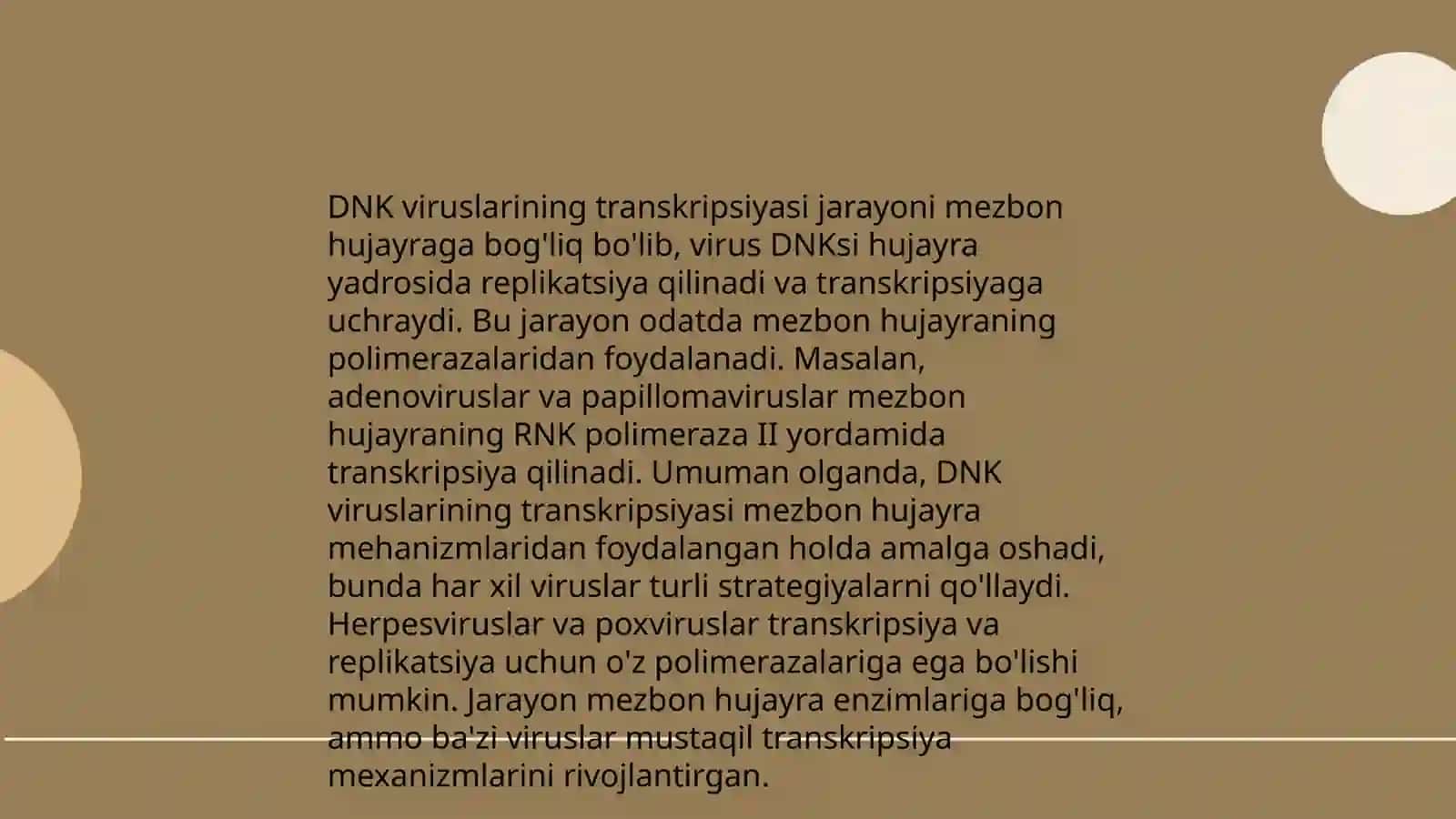 Virus genomlarining transkripsiyasi va replikatsiyasi 4