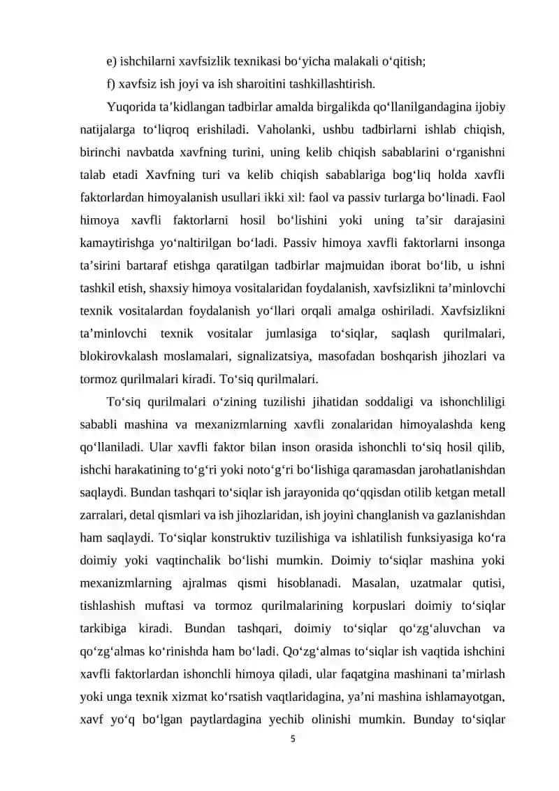 Xavfsizlik texnikasi 4