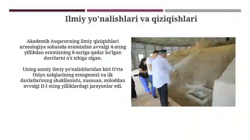 Akademik A. Asqarov hayoti va ilmiy faoliyati 4