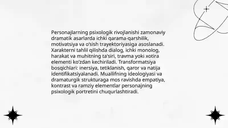 Bugungi dramatik asarlar tahlili 4