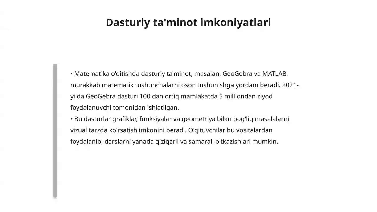 Raqamli texnologiyalar yordamida matematikani o'qitish 4