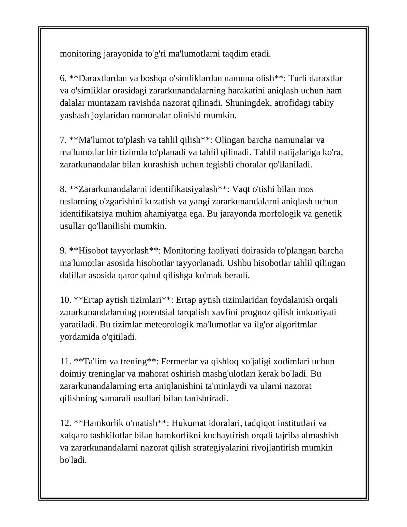 POMIDORNI KARANTIN ZARARKUNANDALARINI OLTINDAN ANIQLASH 4