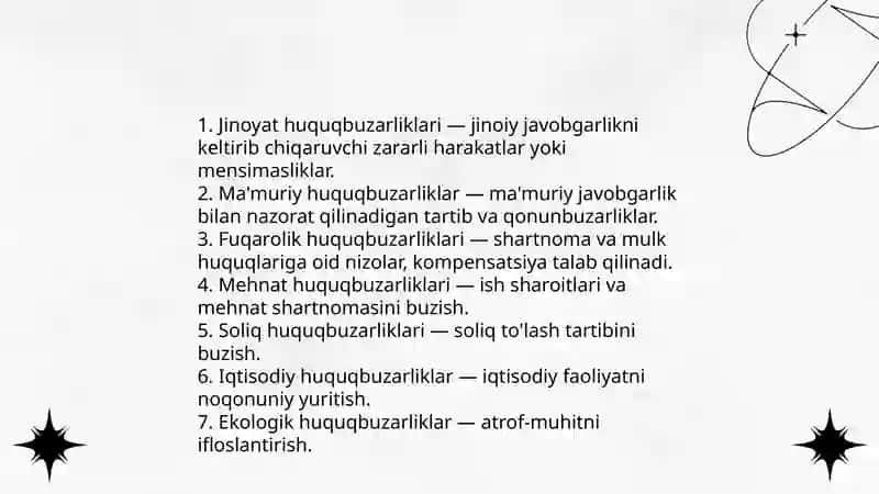 Huquqbuzarlik 4