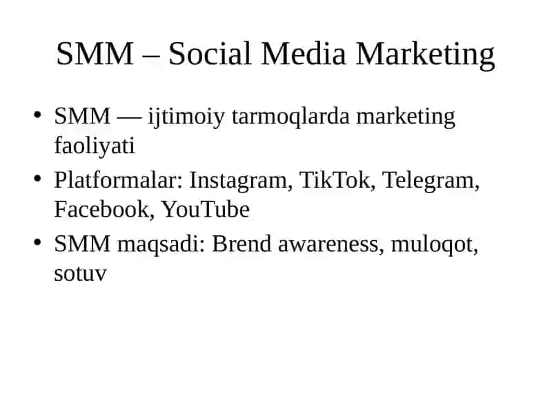 Marketing va SMM 4