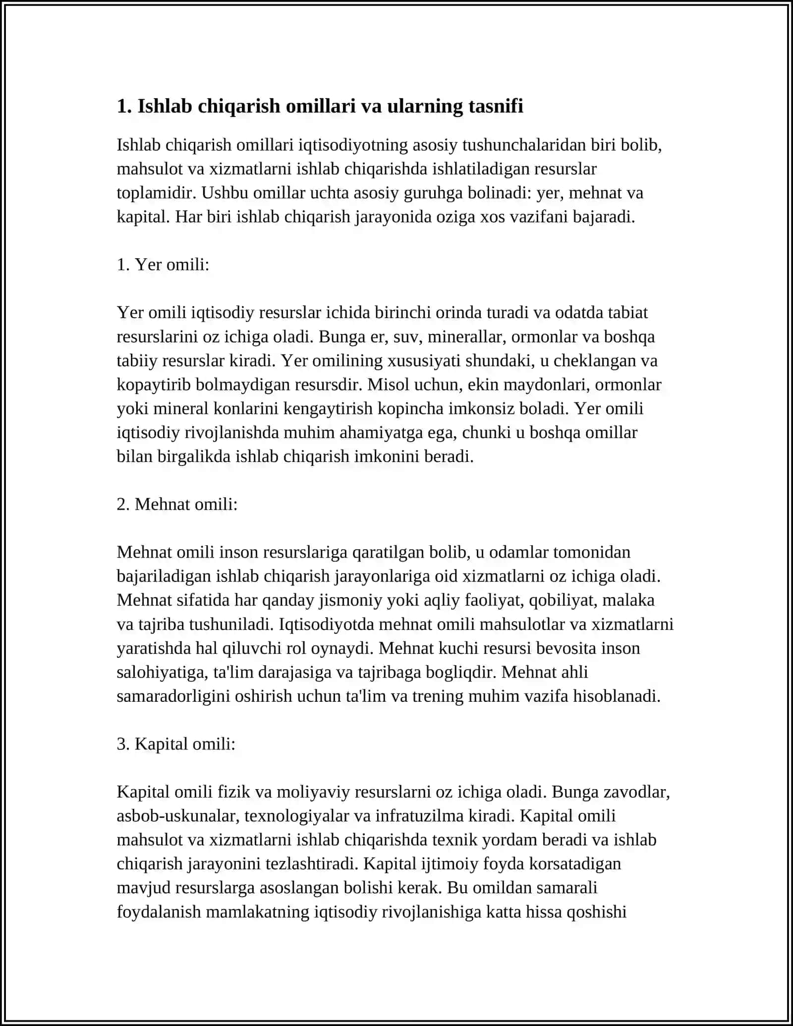 ISHLAB CHIQARISH JARAYONI VA ULARNING NATIJALARI 4