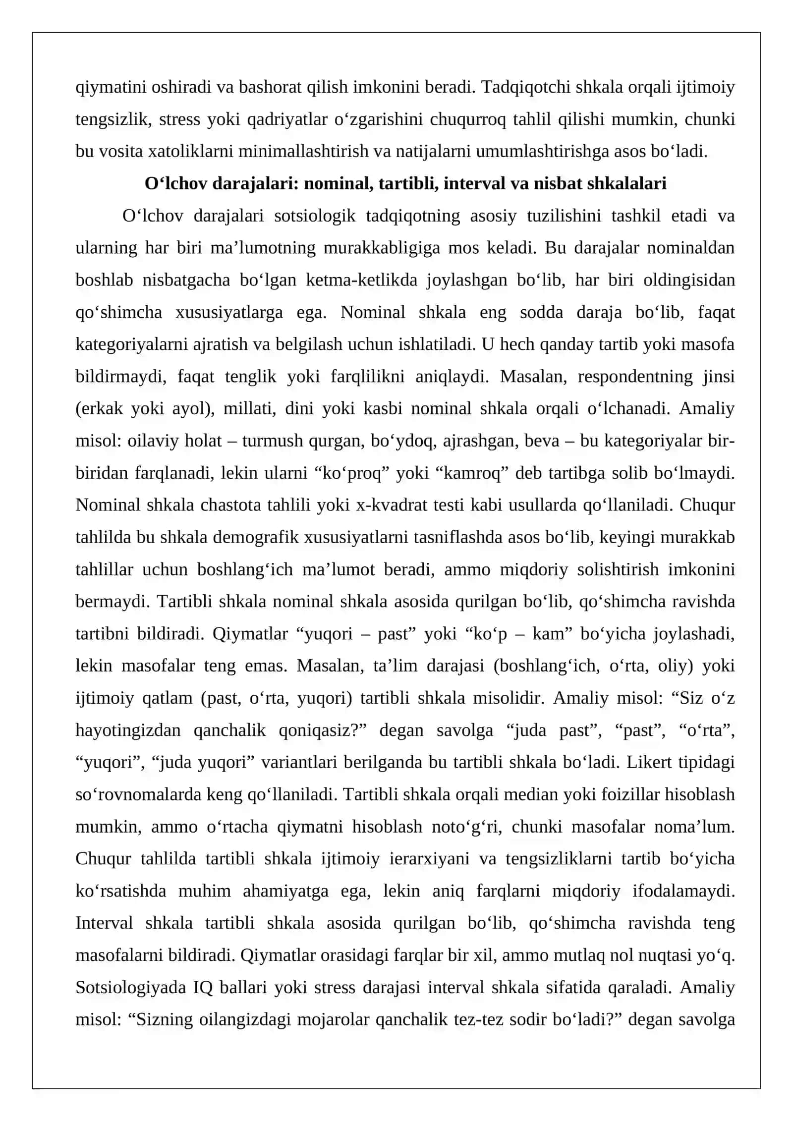 Sotsiologik tadqiqotda shkalalar va metodlar 4