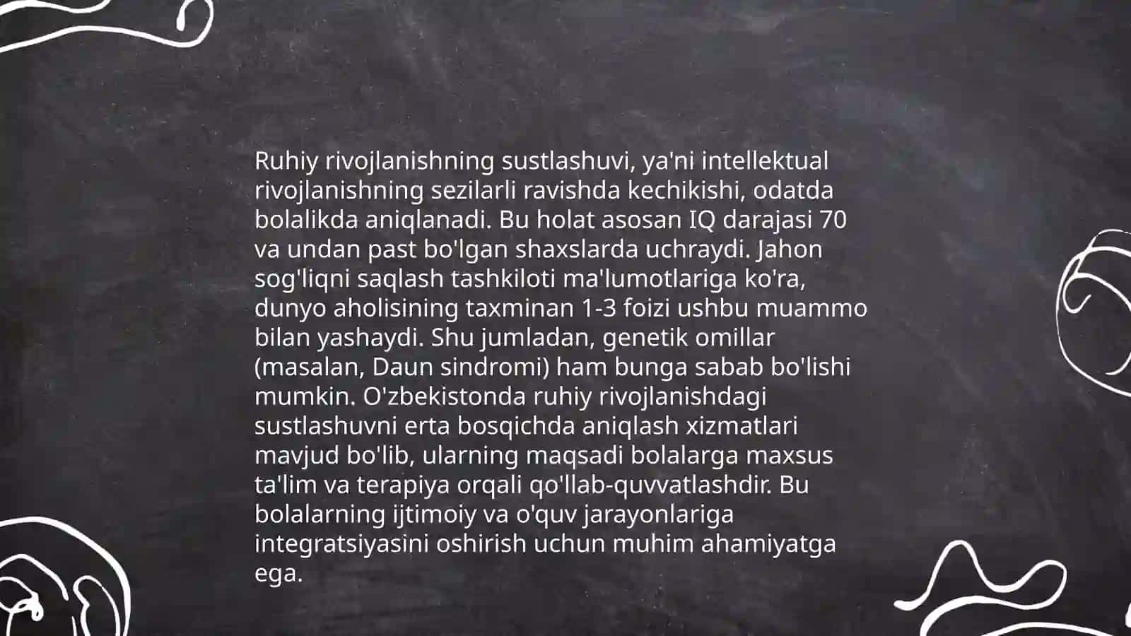 Intelektual nogironlik chegara shakllari 4