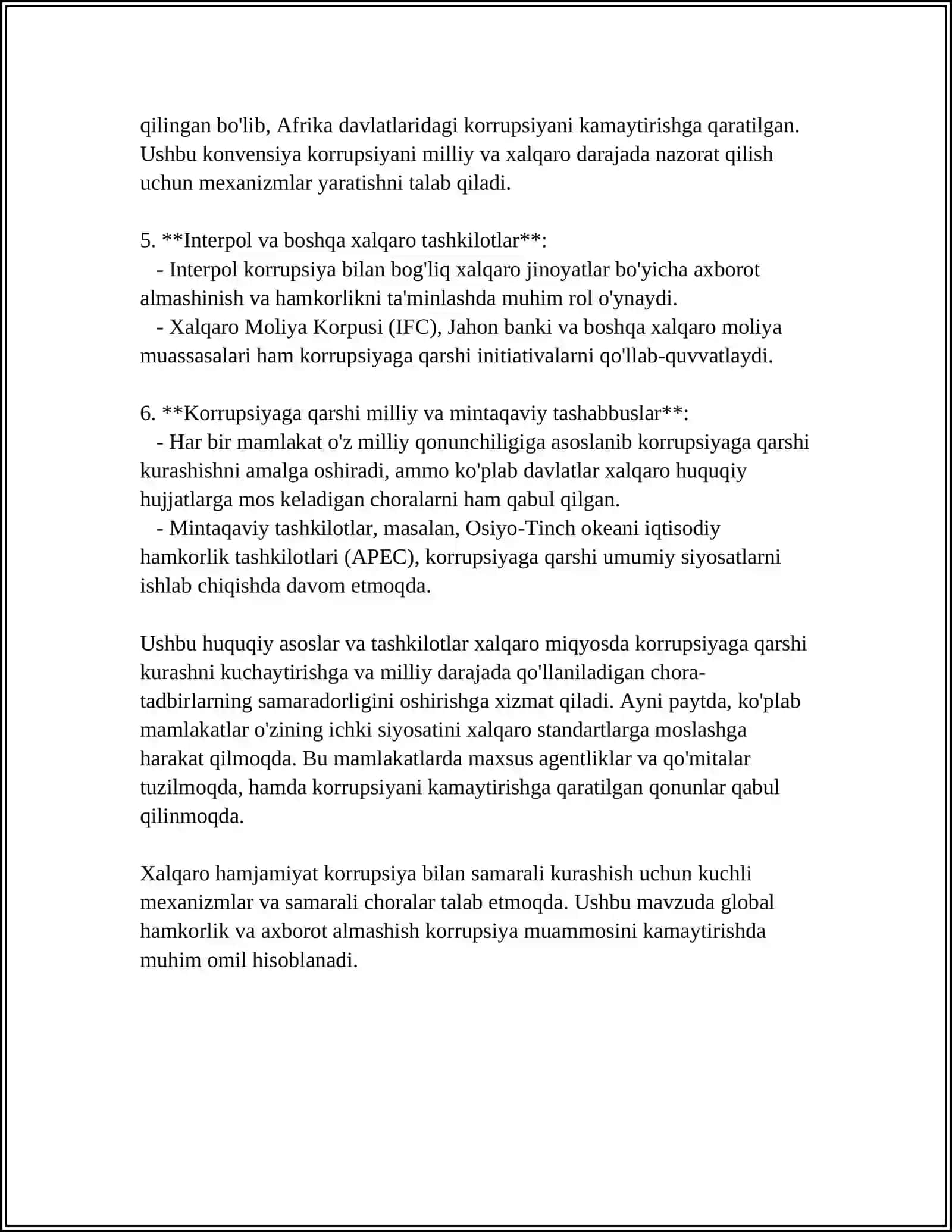XALQARO KARRUPSIYAGA QARSHI KURASHISH 4