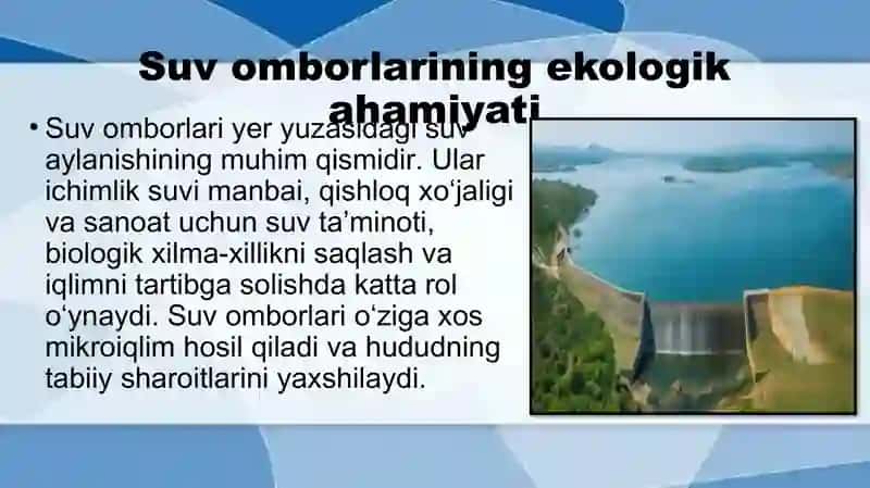 Suv omborlari va gidrobiontlari 4