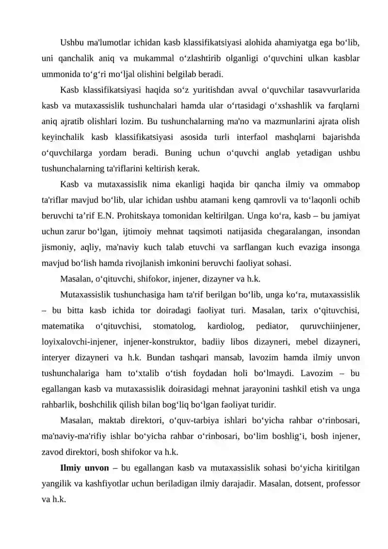 Kasbiy oʻzlikni anglash sohasini korreksiyalash 4