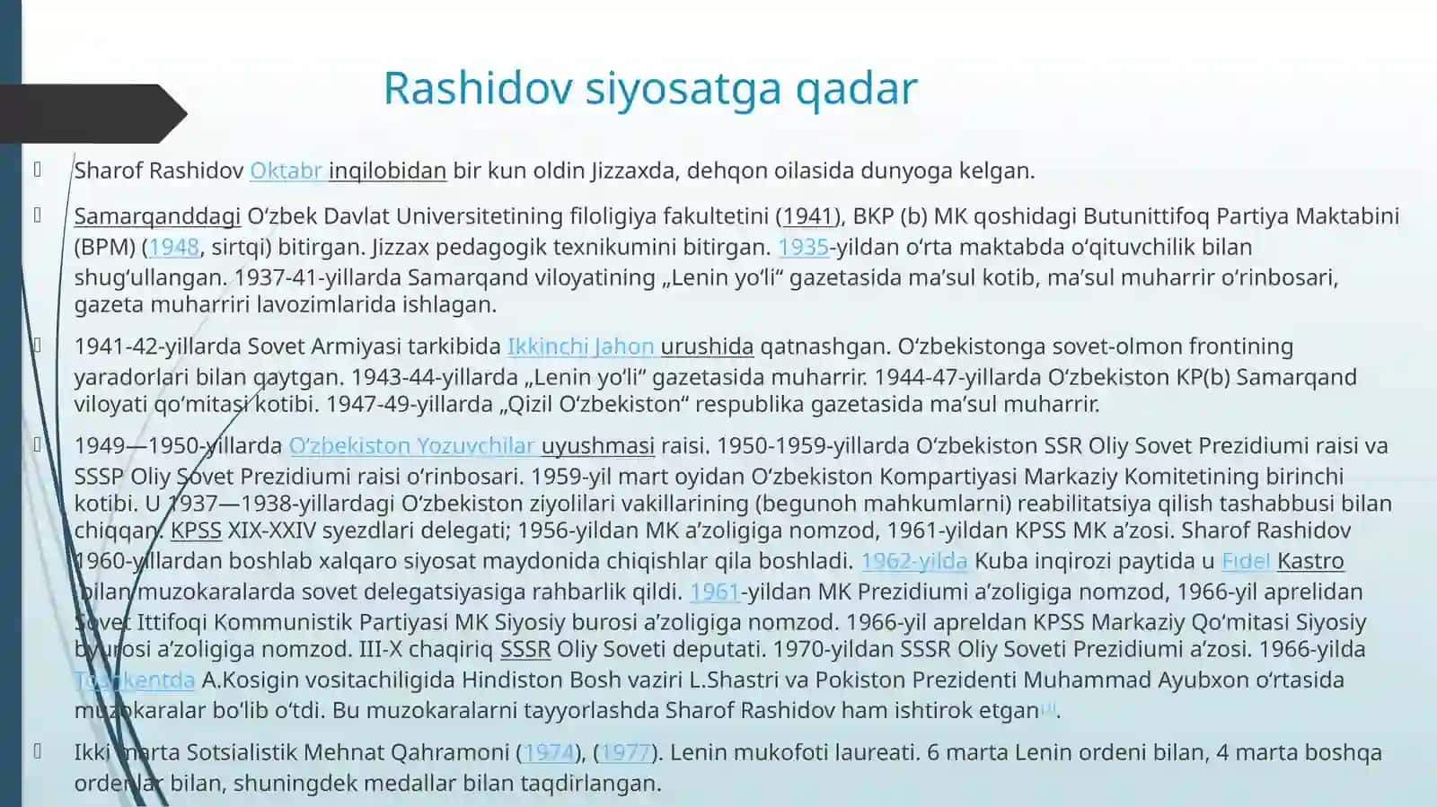 Sharof Rashidov 4