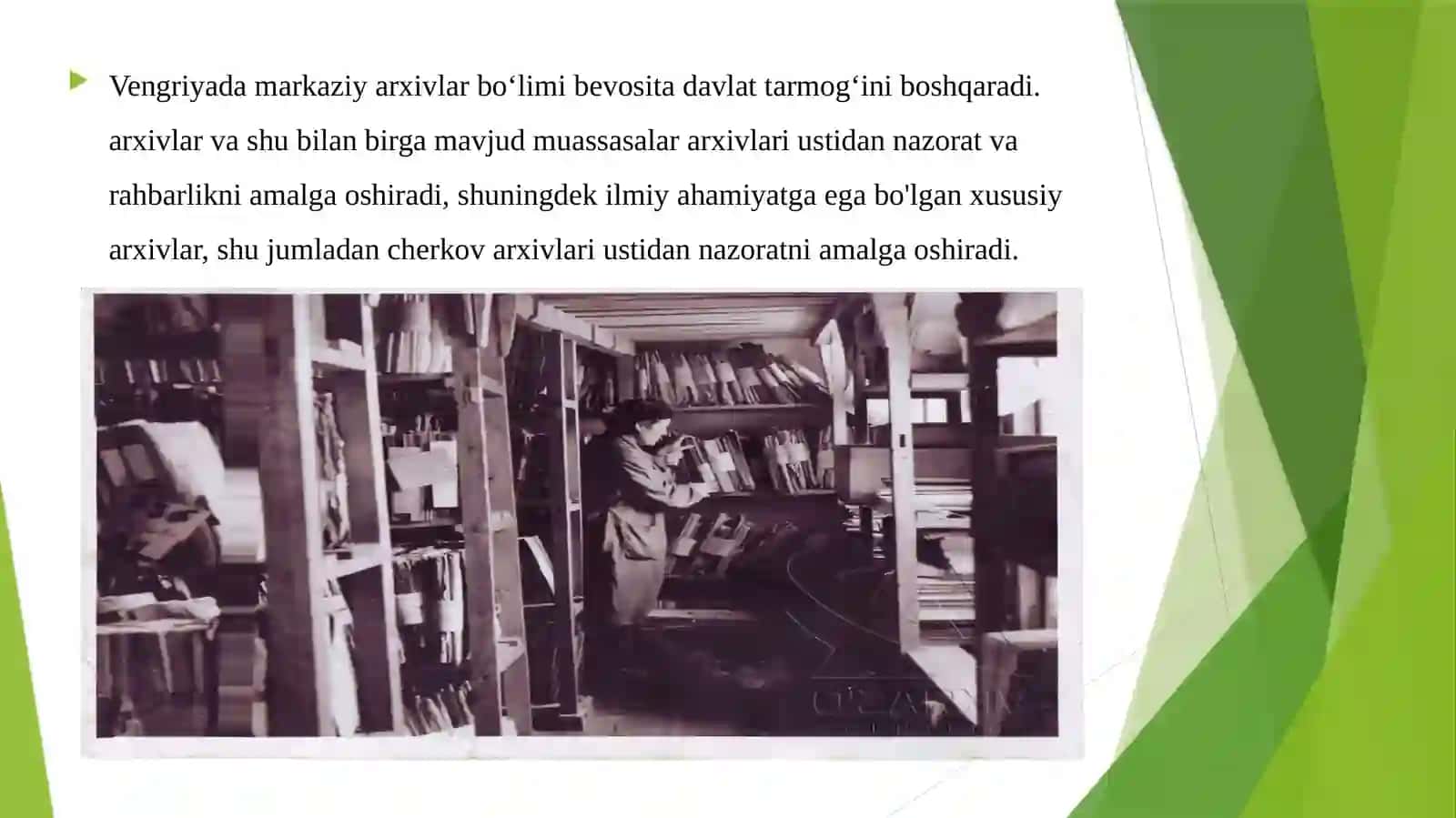 Markaziyyevropa mamlakatlarida II-jahon urushidan so‘ng arxiv ishi 4