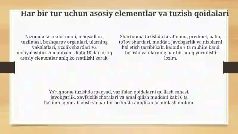 Tashkiliy hujjatlar 4