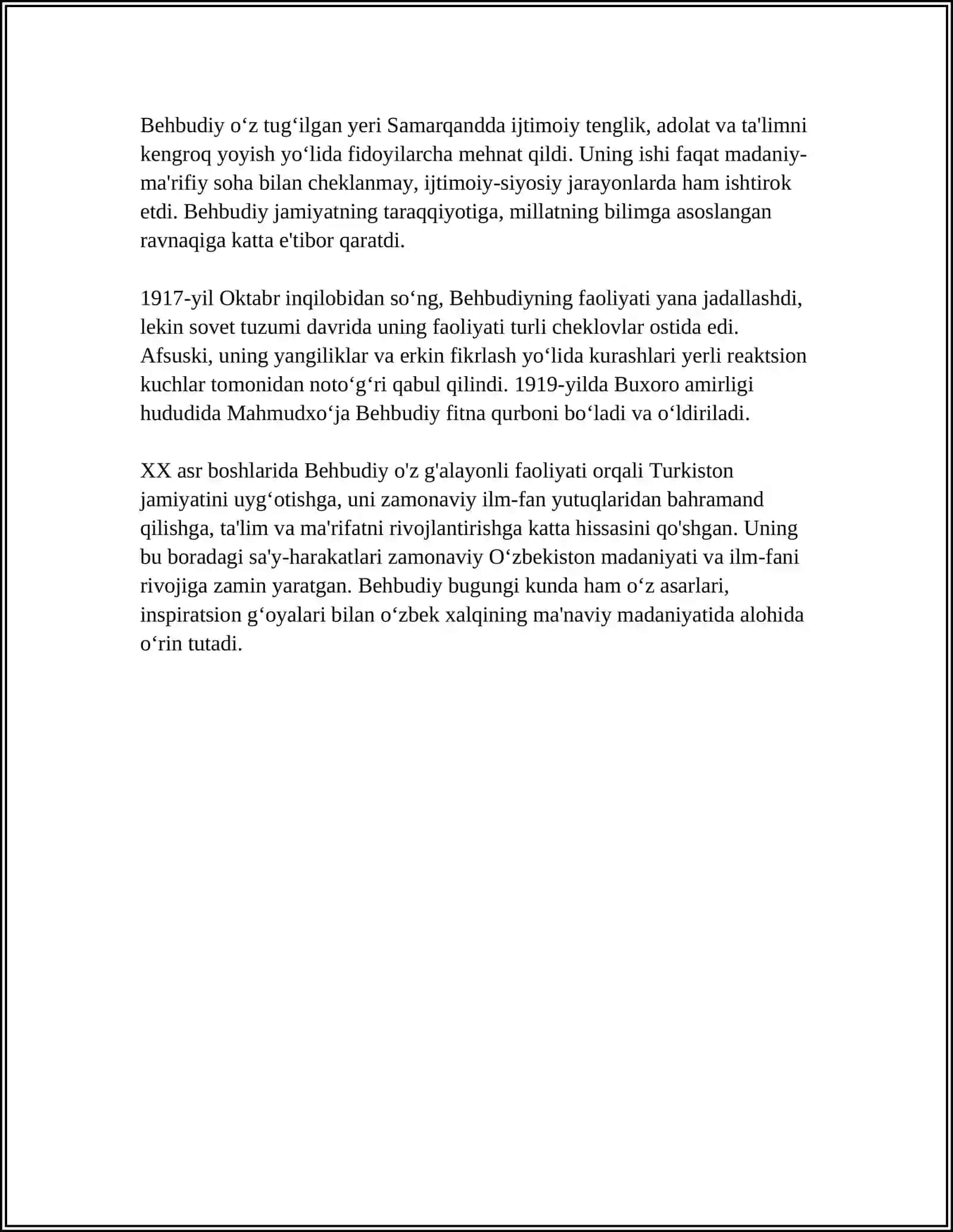 BEHBUDIY HAQIDA REFERAT 4