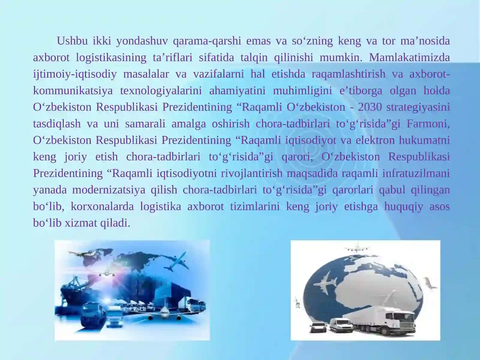 Logistika axborot tizimlari 4