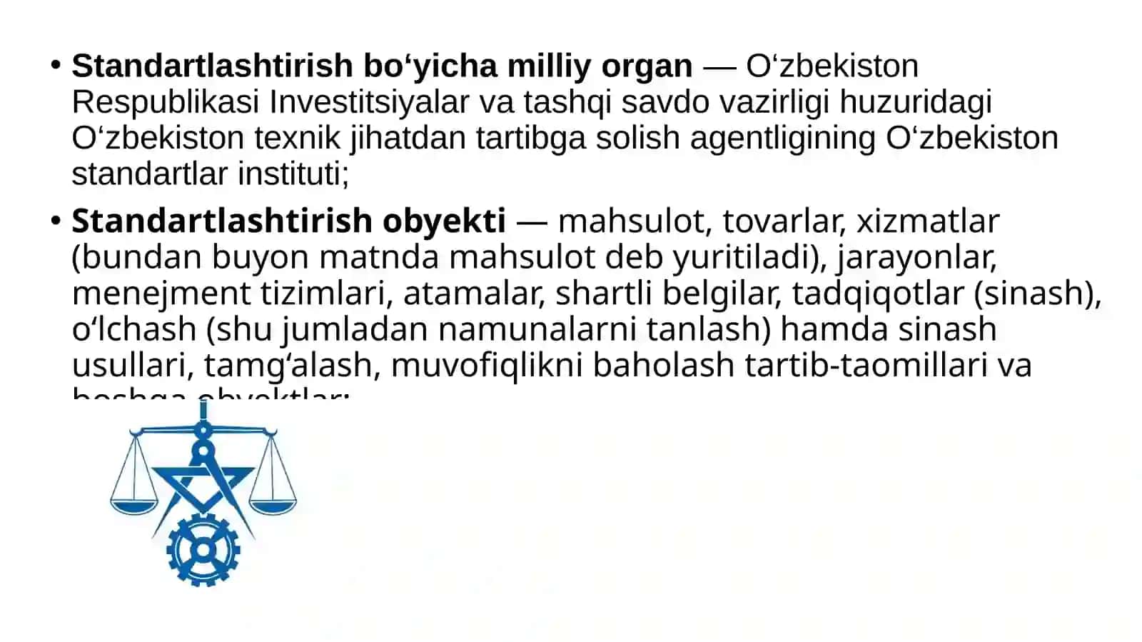 STANDART VA UNING TURLARI 4