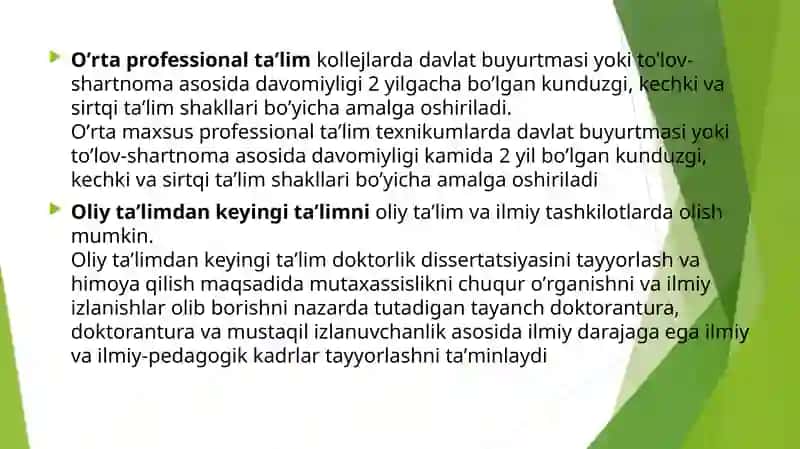 Taʼlimtoʼgʼrisida Qonun 4