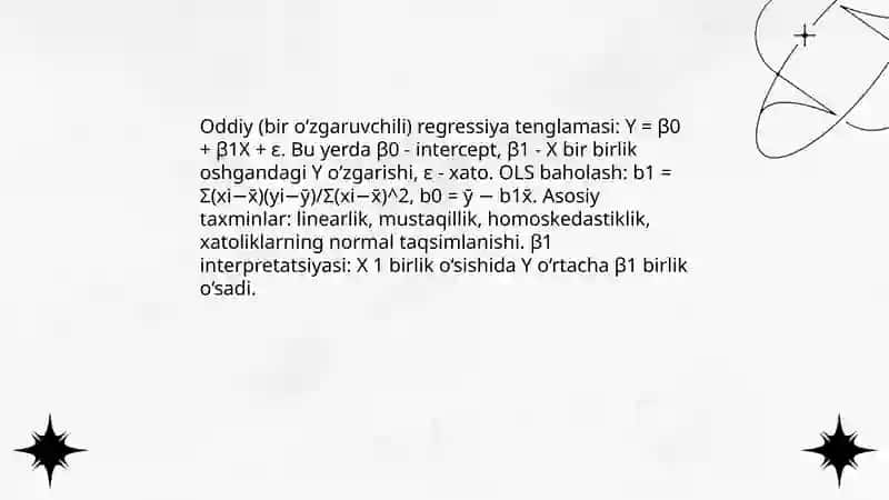 Regressiya tenglamasi 4