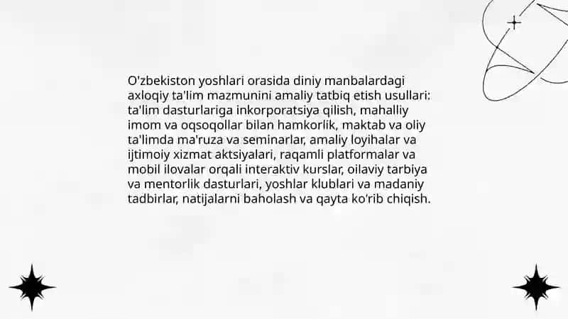 Diniy Manbalar va Axloqiy Tarbiya 4