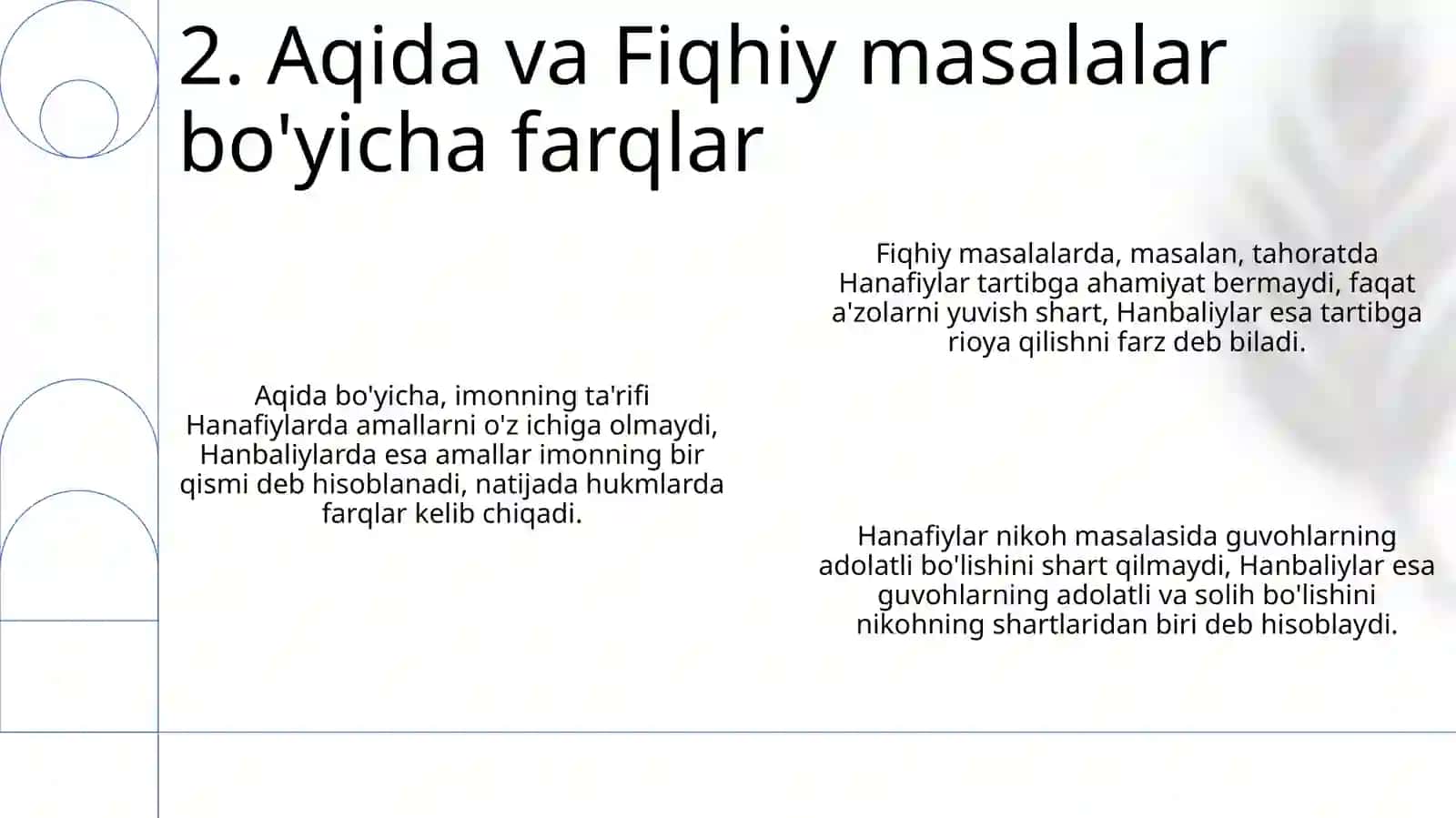 Hanafiylik va Xanafiylik 4