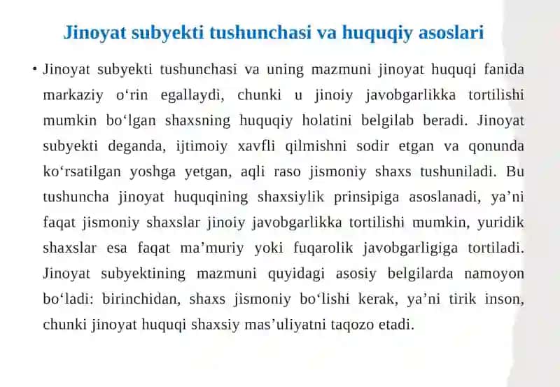 Jinoyatsubyektitushunchasi 4