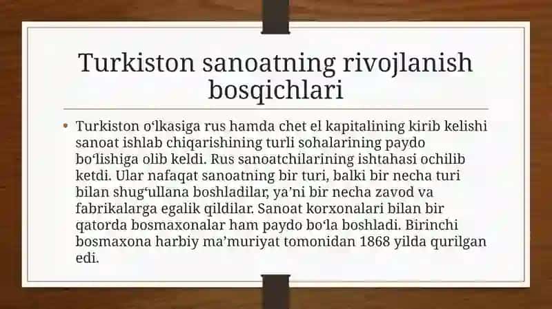 TURKISTON O’LKASIDA SANOAT VA TEMIR YO’L QURILISHI 4