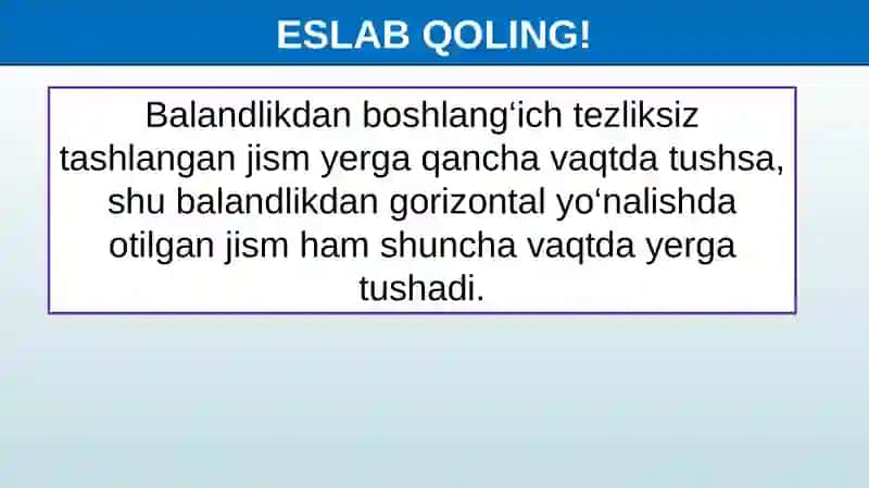 Yerning Tortish Kuchi Ta’sirida Jismlarning Harakati 4