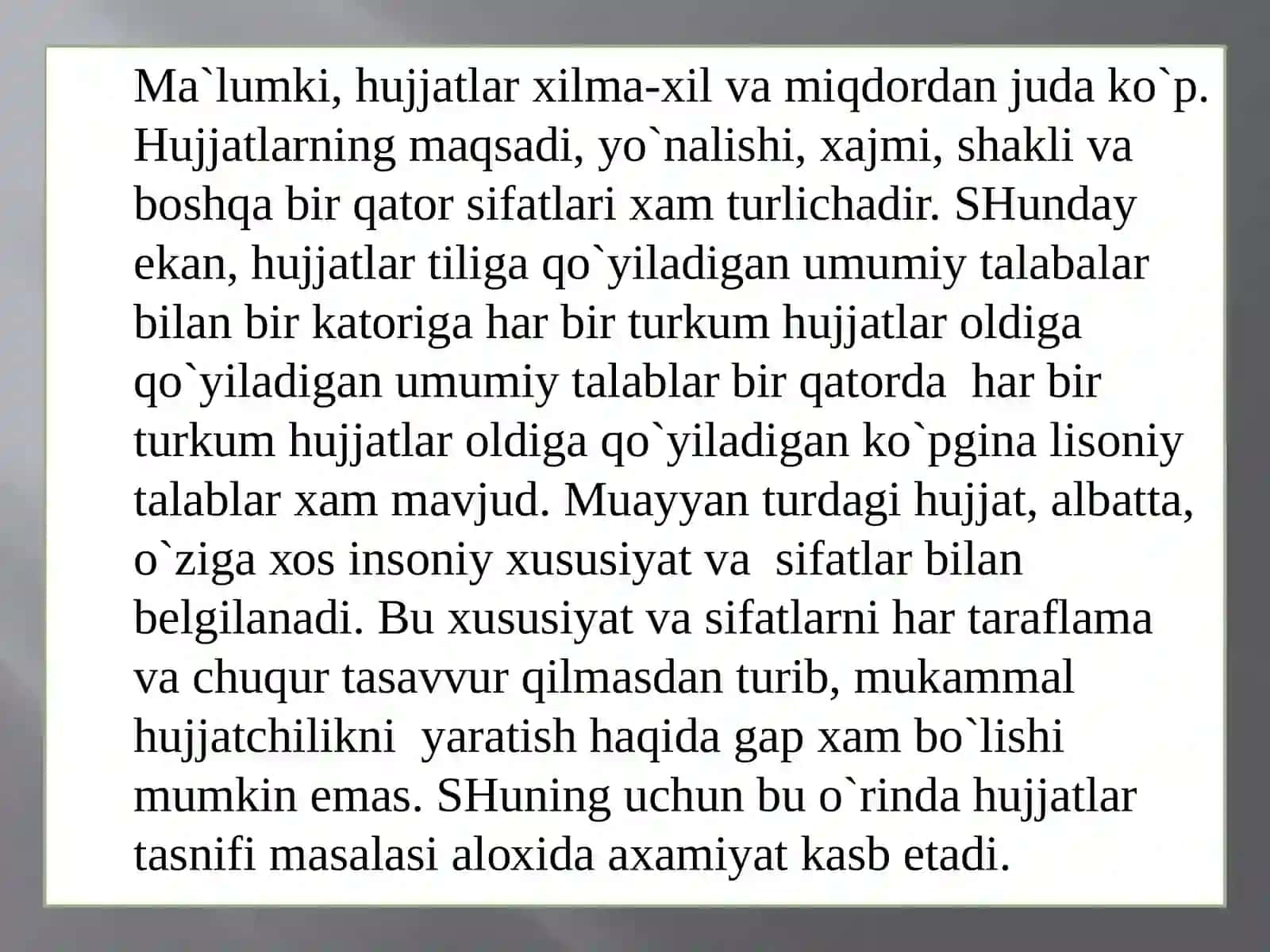 O`zbek tilida ish yuritish 4