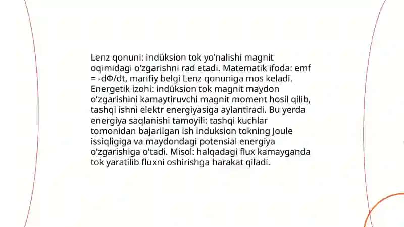 Elektromagnit induksiya qonunlari 4