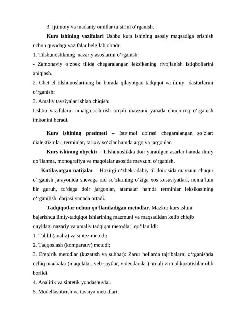 Hozirgi o‘zbek adabiy tili” fanidan KURS ISHI 4