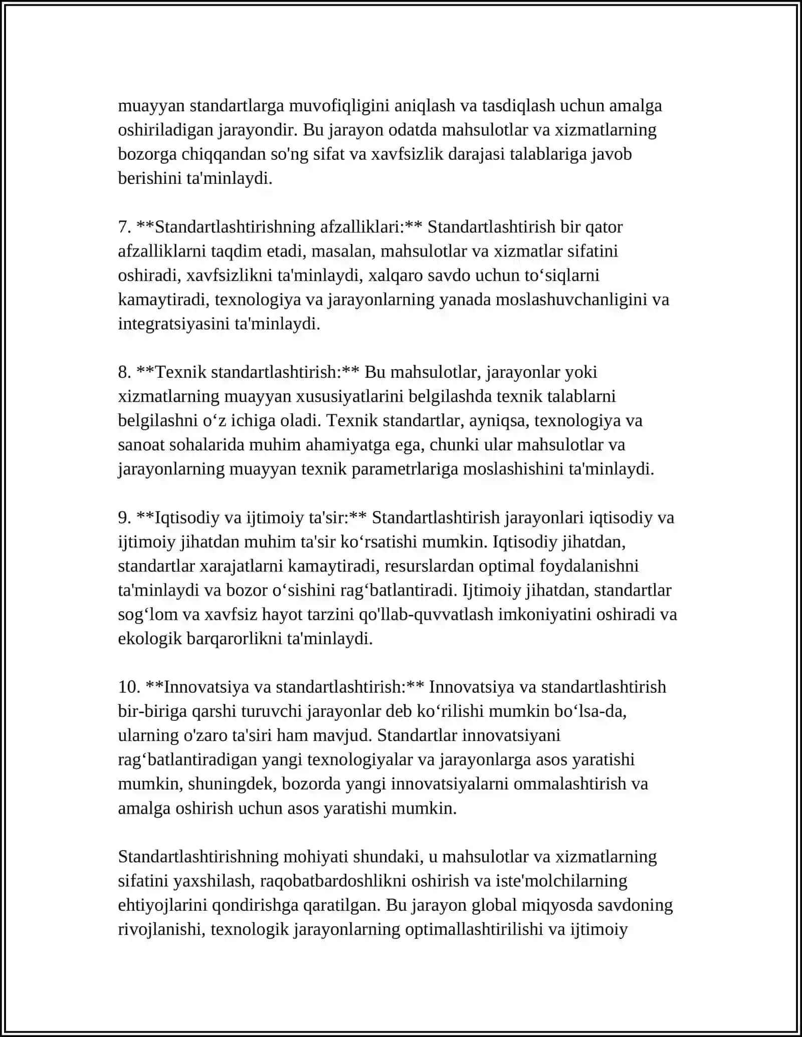 STANDARTLASHTIRISH OB'YEKTILARI 4