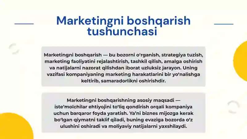 Marketing boshqarish 4