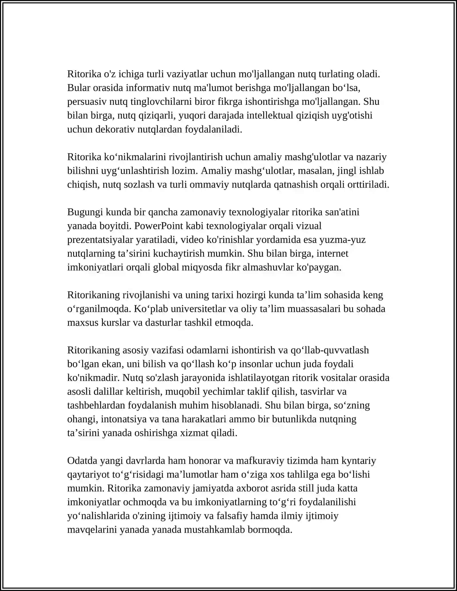Ritorika haqida tushuncha 4