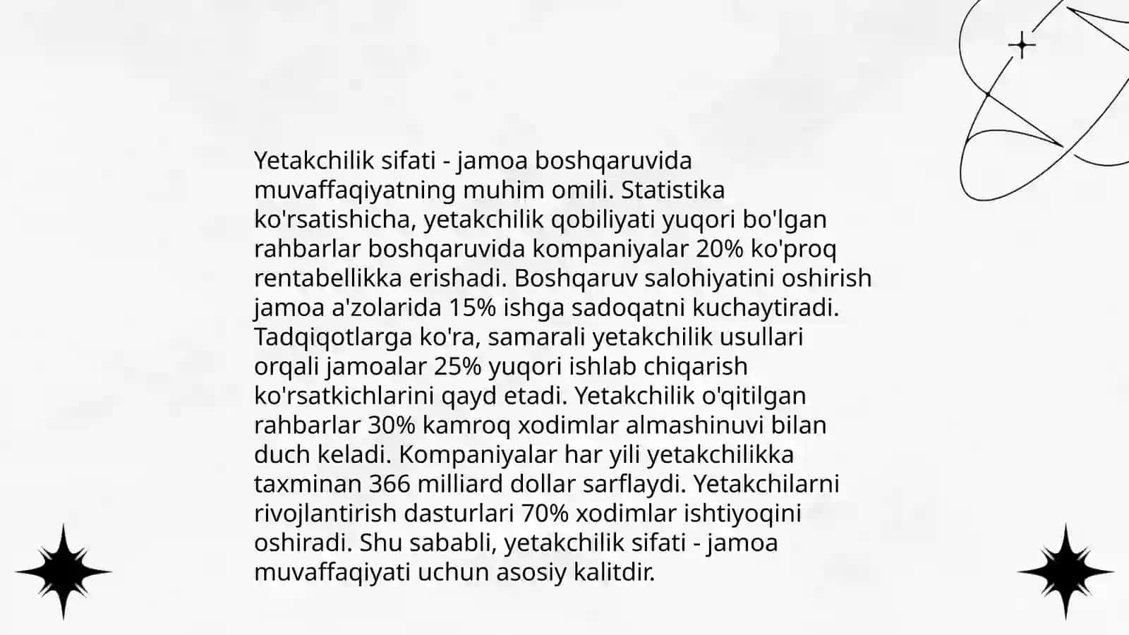 Rahbarlik va boshqaruv usullari 4