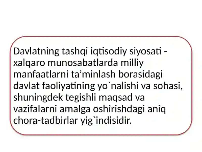 TARMOQLAR IQTISODIYOTI KAFEDRASI 4