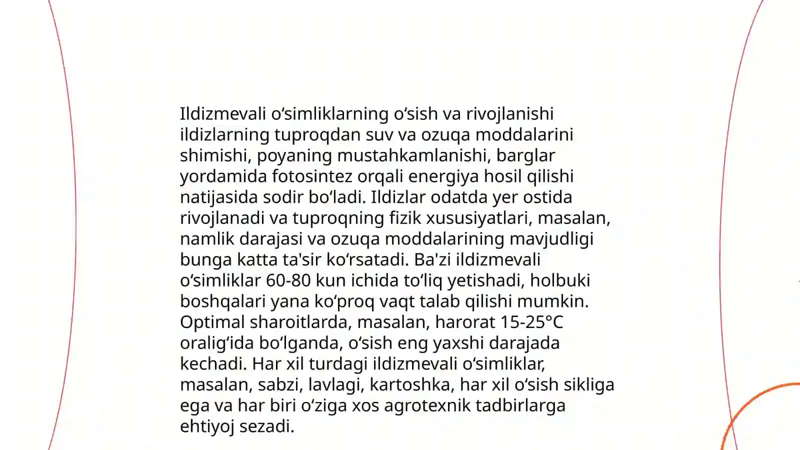 Tugunak va ildizmevali o‘simliklar 4