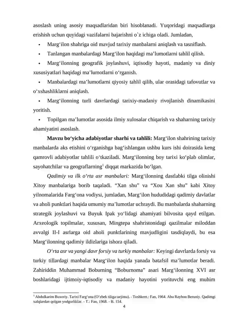 MARGʻILON SHAHRI MANBALARDA AKS ETISHI 4