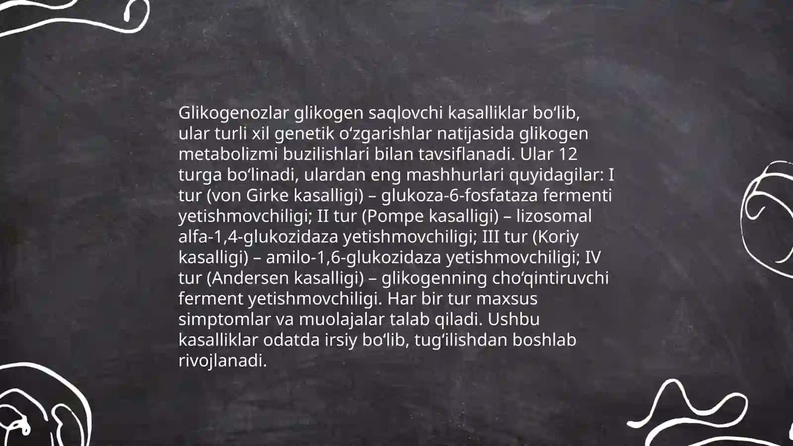 Glikogen kasalliklari 4