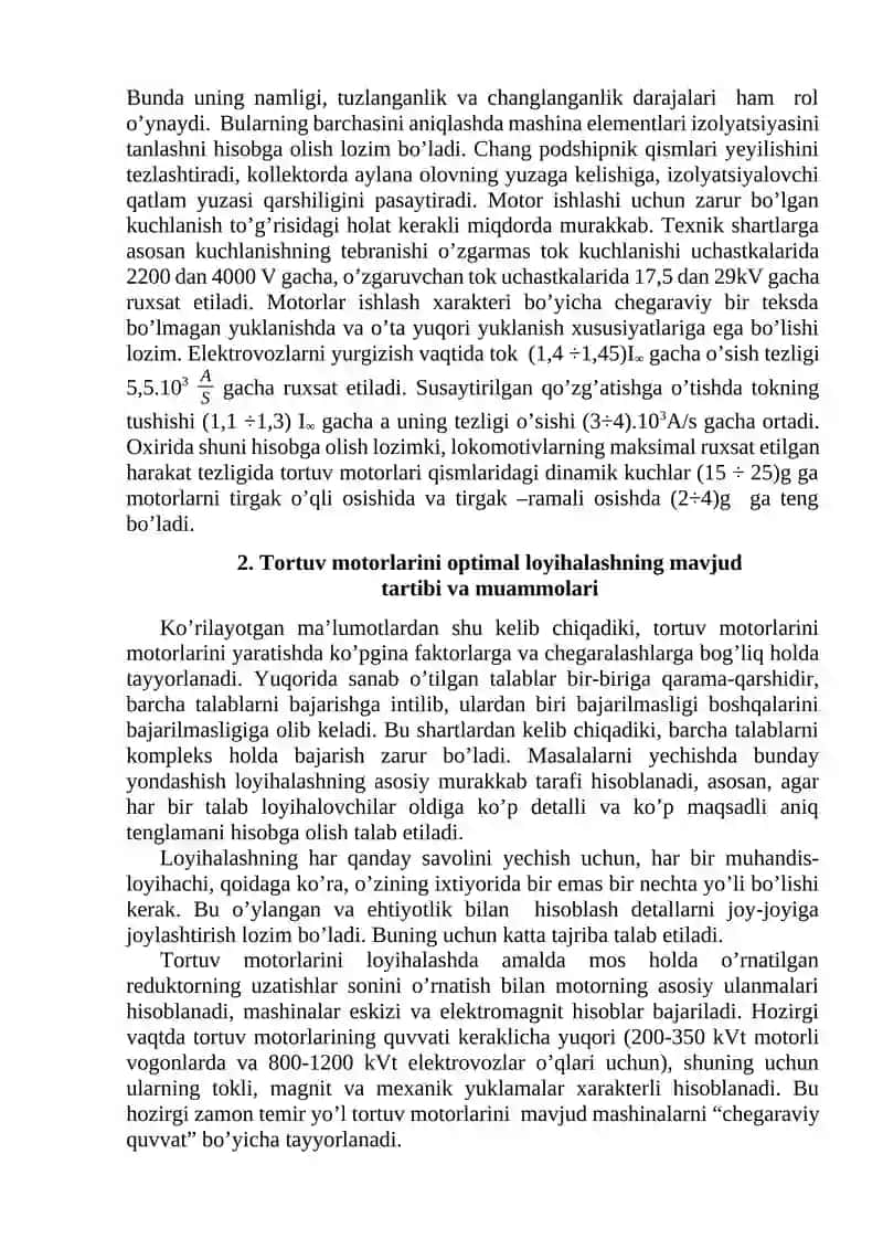 Ma’ruza. Tоrtuv elеktr mаshinаsоzligidа аsоsiy muаmmоlаr vа yo’nаlishlаr 4