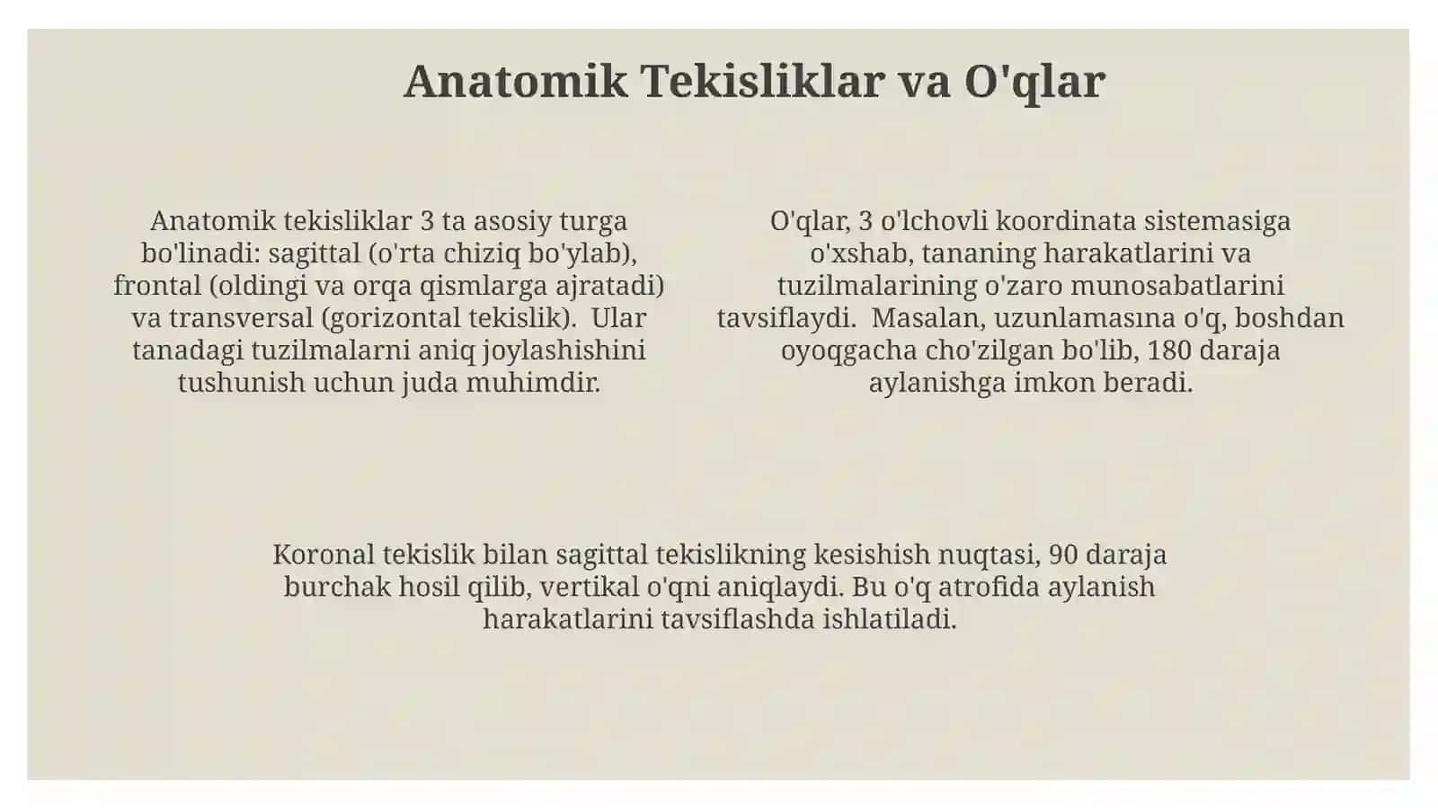 Asosiy Anatomik Terminlar va Qisqartmalar 4