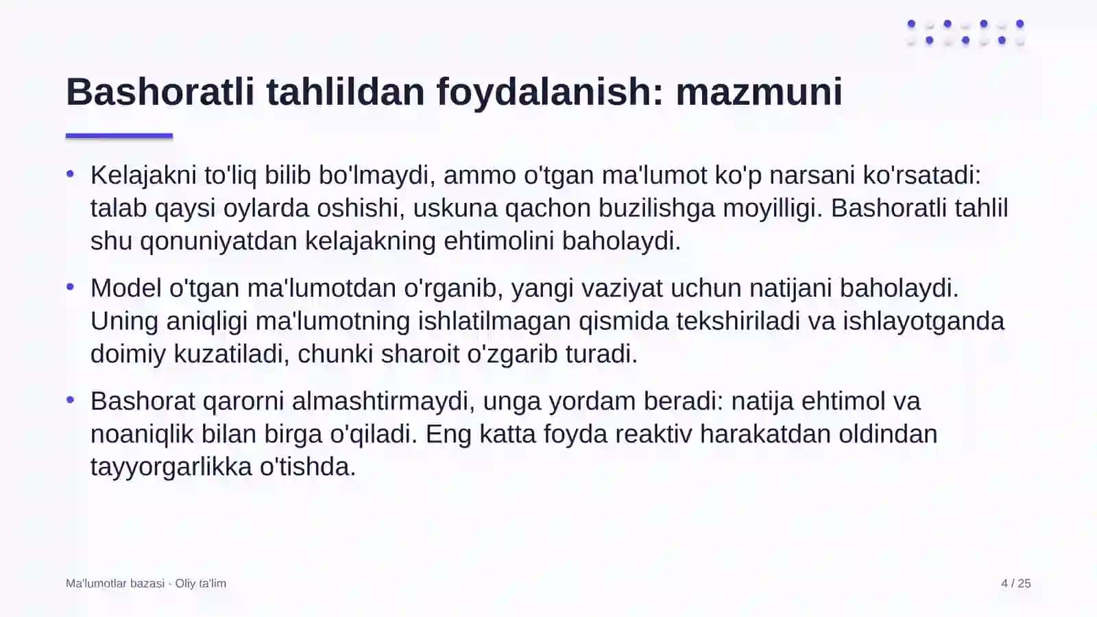 Quyonchilikda bashoratli tahlildan foydalanish 4