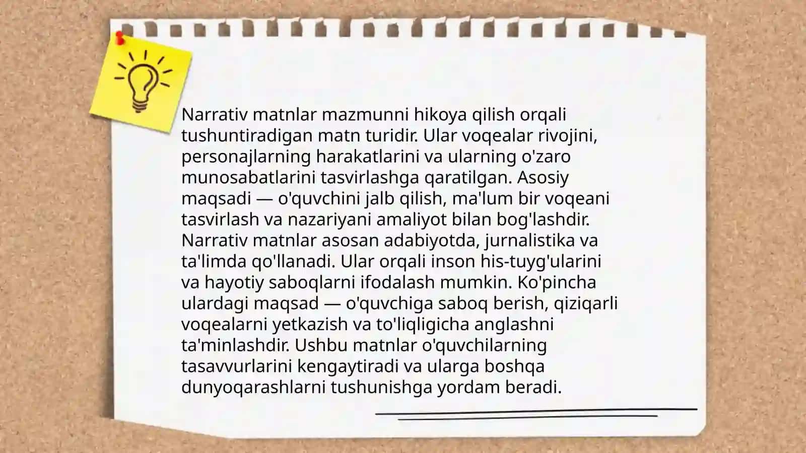 Matn turlari va ularning oʻziga xos jihatlari 4