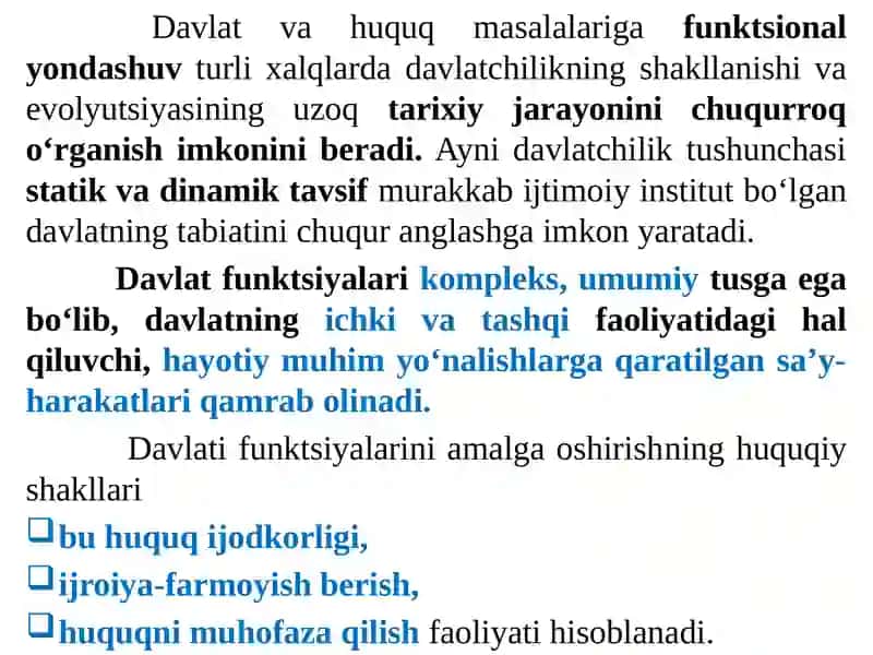 Davlatning Funktsiyalari 4