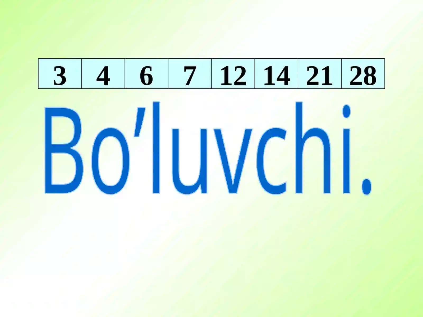 6-sinf Matematika fanidan EKUK va EKUB mavzusida dars ishlanma taqdimot 4