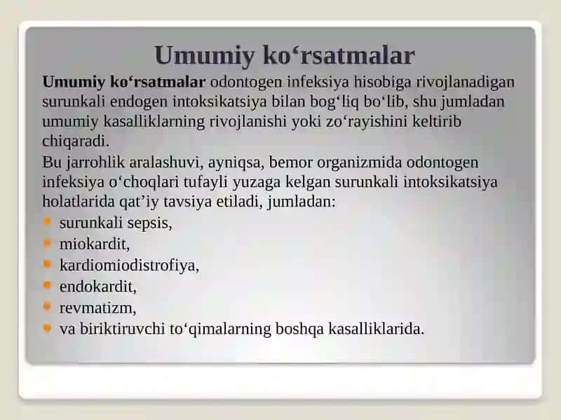 Tishni olib tashlash gako‘rsatmalar 4