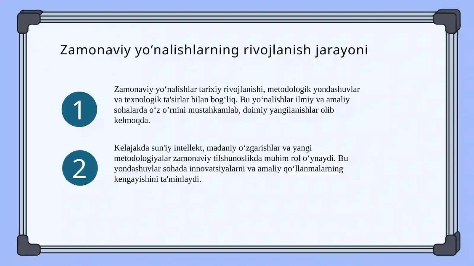 Tilshunoslikda zamonaviy yoʻnalishlarning rivojlanishi 4