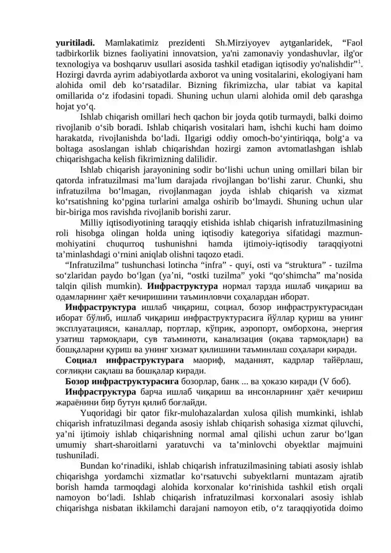 Ishlab chiqarish omillari va infratuzilmasi 4