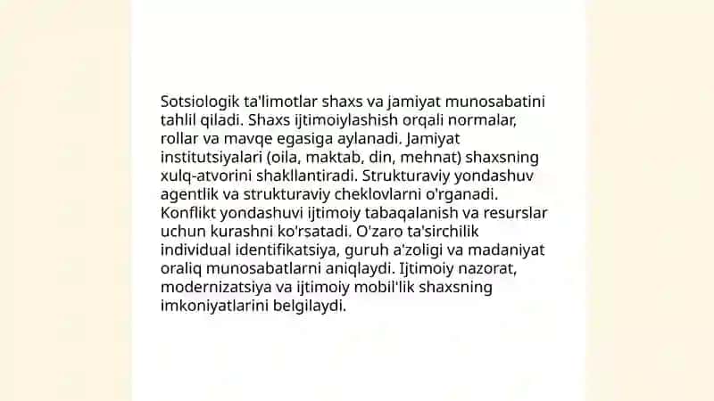 Shaxs haqidagi ta'limotlar 4